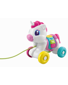 Baby Clementoni - Jucarie De Tras Unicorn Interactiv