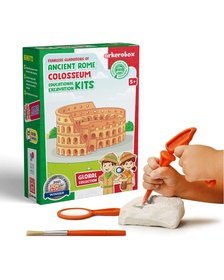 Arkerobox - Set arheologic educational si puzzle 3D, Roma antica, Colosseum