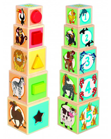 Piramida cuburi RS Toys cu sortator