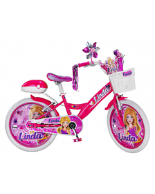 Bicicleta copii MITO LINDA, roti 20", Roz-Alb, 7-10 ani