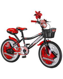 Bicicleta copii MITO Panthera, roti 20", negru rosu, 7-10 ani