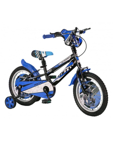 Bicicleta copii 16", MITO BadKid Racing, negru albastru, varsta 4-6 ani