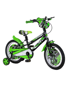 Bicicleta copii MITO BadKid, roti 16", Negru-Verde, 4-6 ani