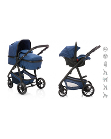 Carucior Panther transformabil 3 in 1 blau melange Fillikid