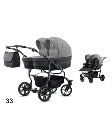 Carucior pentru gemeni Mikado TWIN 2023 T-33 2 in 1