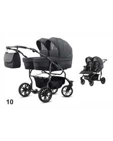 Carucior pentru gemeni Mikado TWIN 2023 T-10 2 in 1