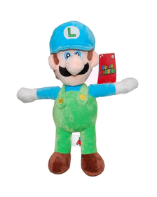 Jucarie din plus Luigi cu sapca bleu, Super Mario, 31 cm