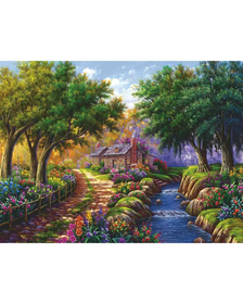 Puzzle Casuta Langa Rau, 1500 Piese