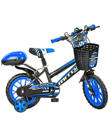 Bicicleta copii MITO BadKid, roti 15  , negru albastru, 4-6 ani