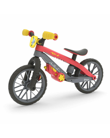 Bicicleta de echilibru BMXie Moto, Cu suruburi si surubelnita pentru copii, Cu sunete reale Vroom Vroom, Cu sa reglabila, Greutatate 3.8 Kg, 12 inch, Pentru 2 - 5 ani, Chillafish, Red