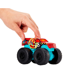 HOT WHEELS MONSTER TRUCK ROARIN WRECKERS DEMO DERBY CU FUNCTII SI SUNETE SCARA  1:43