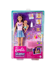 PAPUSA BARBIE MAMICA SATENA CU BEBELUS