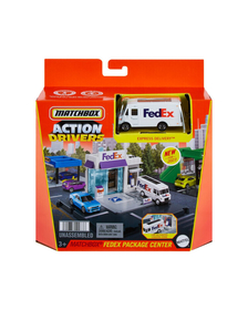 MATCHBOX SET ACTION DRIVERS CENTRUL DE COLETE FEDEX