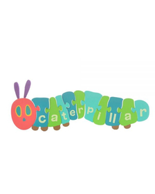 Joc puzzle din lemn The Very Hungry Caterpillar. 48 cm