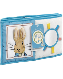 Jucarie - carte Peter the Rabbit cu doua fete pentru dezvoltare senzoriala