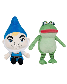 Set 2 jucarii din plus Gnomeo 32 cm & Nanette 29 cm, Sherlock Gnomes