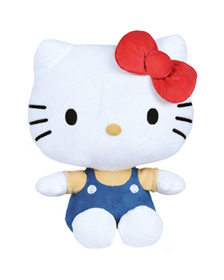 Jucarie din plus Hello Kitty Icon, Albastru, 22 cm