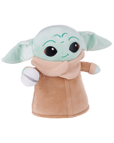 Jucarie din plus Baby Yoda cu minge, Star Wars, 28 cm