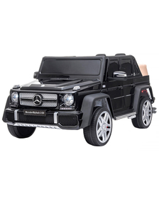 Masinuta electrica Chipolino SUV Mercedes Maybach G650 black cu scaun din piele si roti EVA