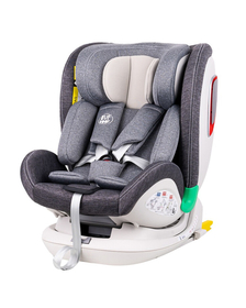 Scaun auto Platinum Deluxe i-Size Buf Boof cu isofix rotativ 360 grade Top Tether SIPS 40-150 cm 0-36 kg Grey