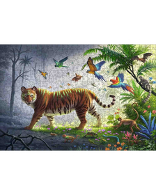 Puzzle Lemn Tigru, 500 Piese