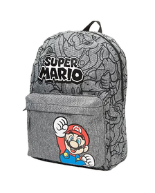 Rucsac Super Mario cu buzunar frontal, 32x25x10 cm