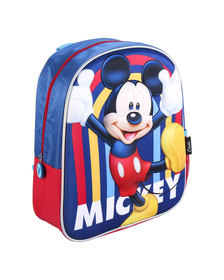 Rucsac Mickey Mouse 3D cu luminite, 25x31x10 cm