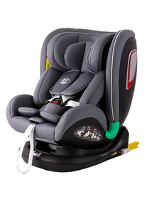 Scaun auto Platinum Deluxe i-Size Buf Boof cu isofix rotativ 360 grade Top Tether SIPS 40-150 cm 0-36 kg SimpleGrey