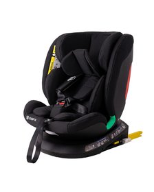 Scaun auto Diamond Deluxe i-Size Buf Boof cu ISOFIX rotativ 360 grade Top Tether 40-150 cm BlackJeans