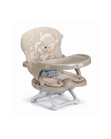 Scaun de Masa CAM    Smarty Pop, Inaltime Ajustabila, Varsta 6-36 luni, Pliabil, Centura de Siguranta in 3 Puncte, Bej