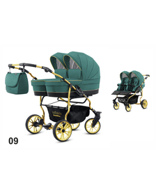 Carucior pentru gemeni Mikado GOLDSTAR 2 in 1 GS-09