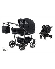 Carucior pentru gemeni Mikado GOLDSTAR 2 in 1 GS-02