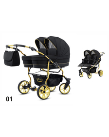 Carucior pentru gemeni Mikado GOLDSTAR 2 in 1 GS-01