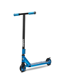 Lionelo - Trotineta Whizz, Pentru Acrobatii, Rulmenti ABEC-9, Sistemul de compresie IHC 9, 20 - 100 kg, Conform cu standardul european de securitate EN14619, Albastru