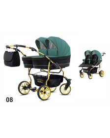 Carucior pentru gemeni Mikado GOLDSTAR 2 in 1 GS-08
