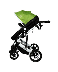 Carucior 2 in 1 reversibil X2 Green 0 36 luni BUF BOOF