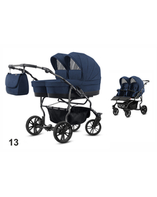 Carucior pentru gemeni Mikado TWIN 2023 T-13 2 in 1