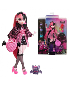 MONSTER HIGH PAPUSA DRACULAURA CU ANIMALUT SI ACCESORII