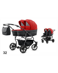 Carucior pentru gemeni Mikado TWIN 2023 T-32 2 in 1