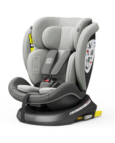 Scaun Auto Tweety Plus DELUXE BUF BOOF iSIZE DuoGrey cu Isofix rotativ 360 grade 40-150 cm