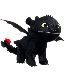 Jucarie din plus Toothless negru, Dragons, 40 cm