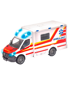 Masina ambulanta Majorette Mercedes-Benz Splinter cu lumini si sunete