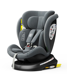 Scaun Auto Tweety Plus DELUXE BUF BOOF iSIZE Grey cu Isofix rotativ 360 grade 40-150 cm