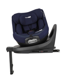 Scaun auto pentru copii, Lotus, Nastere - 125 Cm, Rotire 360° grade, Tehnologie Isofix I-Size, Spatar reglabil, Conform cu standardul european de securitate ECE R129, FreeON, Blue