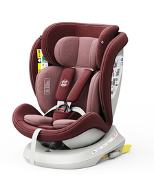 Scaun Auto Tweety Plus DELUXE BUF BOOF iSIZE Red cu Isofix rotativ 360 grade 40-150 cm