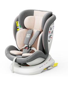 Scaun Auto Tweety Plus DELUXE BUF BOOF iSIZE Pink cu Isofix rotativ 360 grade 40-150 cm