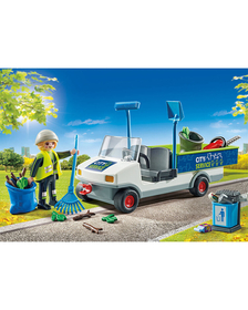 Playmobil - Maturator De Strazi Cu Vehicul