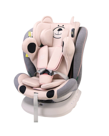 Scaun Auto Tweety Plus DELUXE BUF BOOF iSIZE UrsPink cu Isofix rotativ 360 grade 40-150 cm