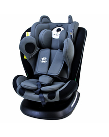 Scaun Auto Tweety Plus DELUXE BUF BOOF iSIZE UrsBlack cu Isofix rotativ 360 grade 40-150 cm