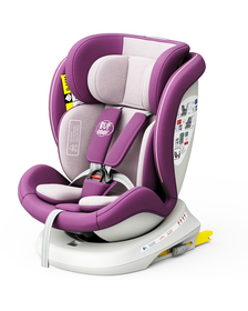 Scaun Auto Tweety Plus DELUXE BUF BOOF iSIZE Purple cu Isofix rotativ 360 grade 40-150 cm